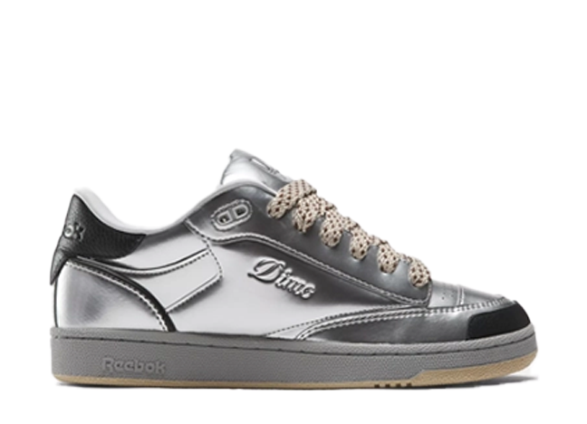 ダイム × リーボック クラブC バルク "シルバーメタリック" シルバーメタリック/ブラック/グレー