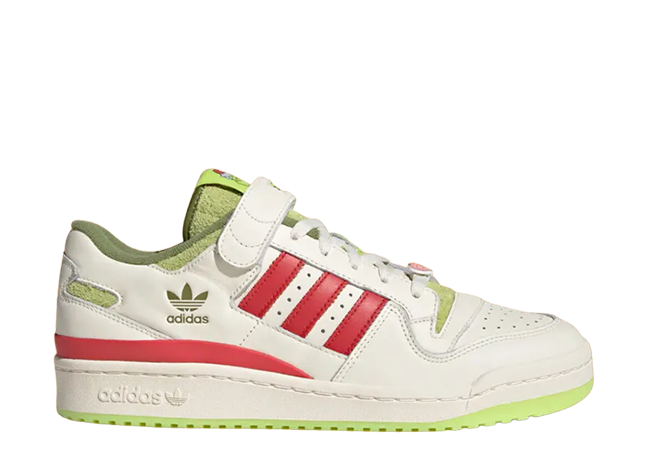 グリンチ × アディダス オリジナルス GS フォーラム フォーラム ロー CL "クリームホワイト" クリームホワイト/カレッジレッド/ソーラースライム