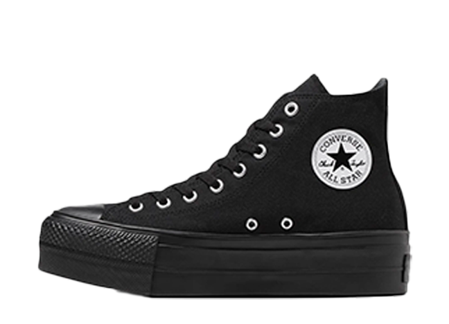 Convers All Star (R) Lifted Hi "Black/Black"