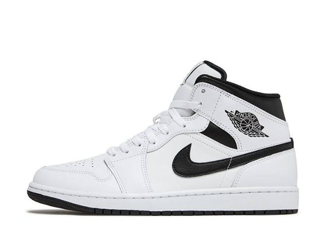 Nike Air Jordan 1 Mid "White/Black/White"