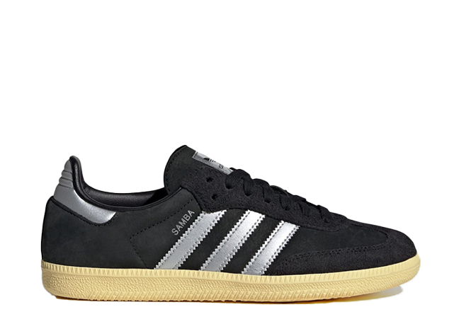 adidas Originals Samba OG "Core Black" Core Black/Matte Silver/Almost Yellow"
