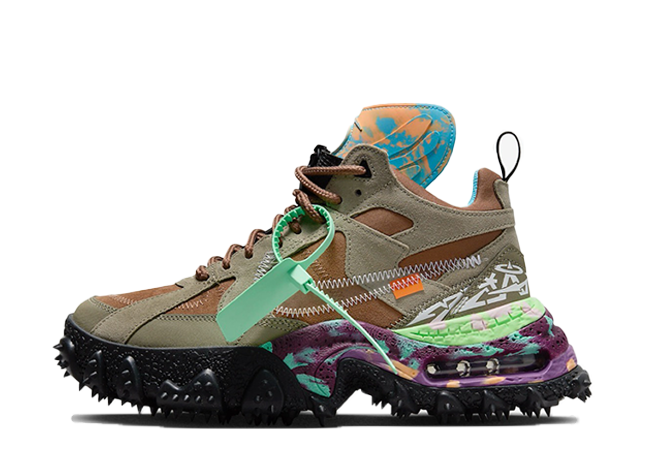 Off-White × Nike Air Terra Forma "Matte Olive" Archaeo Brown/Black/Clear