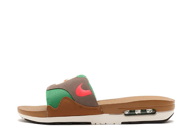 Nike Air Max 1 Slide "Ale Brown" Ale Brown/Coral/Olive Grey/Sail