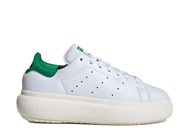 アディダス オリジナルス ウィメンズ スタンスミス PF "フットウェアホワイト/グリーン"