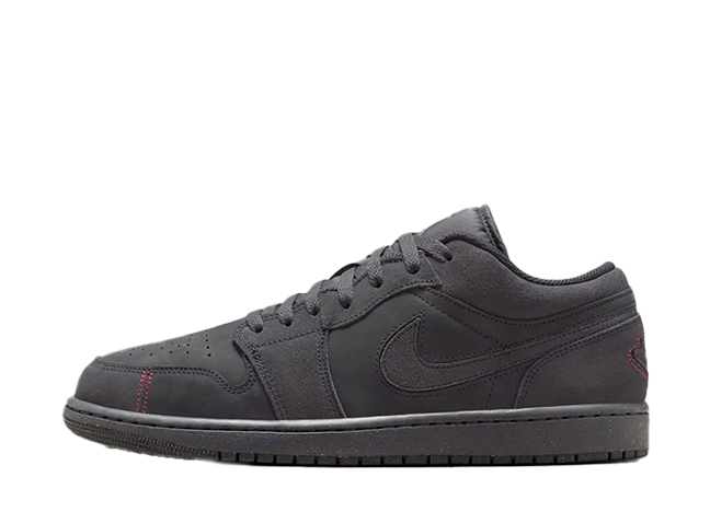Nike Air Jordan 1 Low SE Craft "Dark Smoke Grey" Dark Smoke Grey/Varsity Red/Black