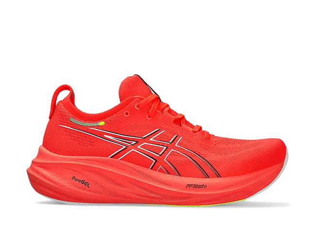 Asics Gel-Nimbus 26 "Sunrise Red/Black/Red"