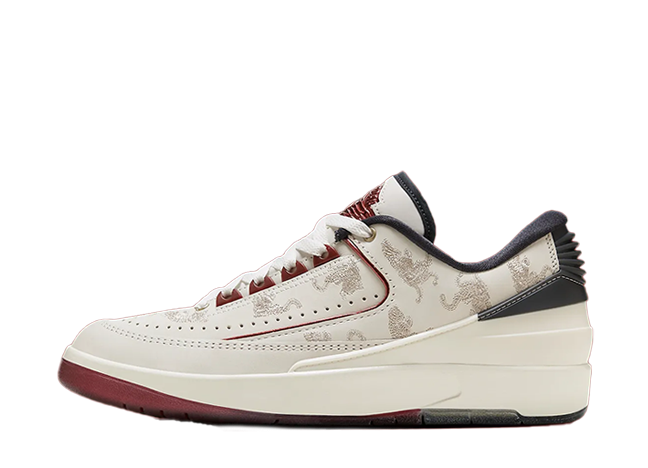 ナイキ ウィメンズ エアジョーダン2 レトロ ロー チャイニーズニューイヤー "イヤーオブザドラゴン" セイル/ダークチームレッド
