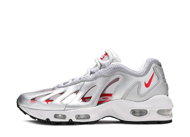 Supreme × Nike Air Max 96 "Metalic Silver/Speed Red"