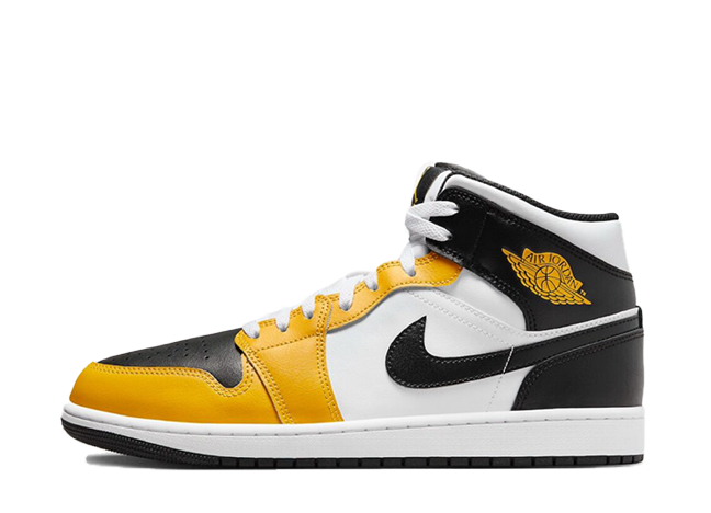 ナイキ エアジョーダン1 ミッド "イエローオークル/ホワイト"