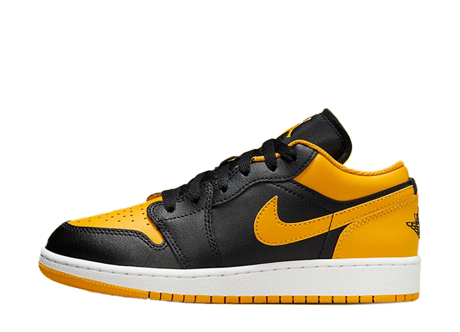 ナイキ GS エアジョーダン1 ロー "イエローオークル/ブラック"