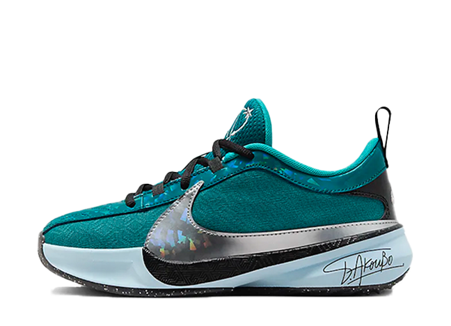 ナイキ GS フリーク5 SE "ジオードティール" ジオードティール/ブラック/グレイシャーブルー/メタリックシルバー