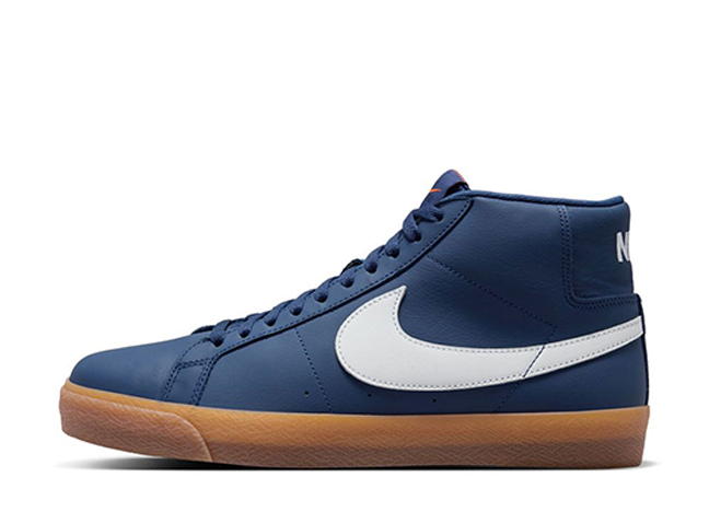 Nike SB Zoom Blazer Mid ISO Orange Label "Navy Gum/White"