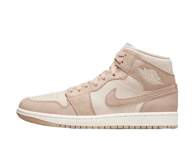 ナイキ ウィメンズ エアジョーダン1 ミッド SE "レジェンドライトブラウン" レジェンドライトブラウン/セイル/レジェンドミディアムブラウン