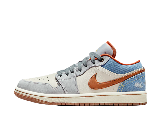 ナイキ ウィメンズ エアジョーダン1 ロー "ファントム" ファントム/ココナッツミルク/アンバーブラウン/マルチカラー