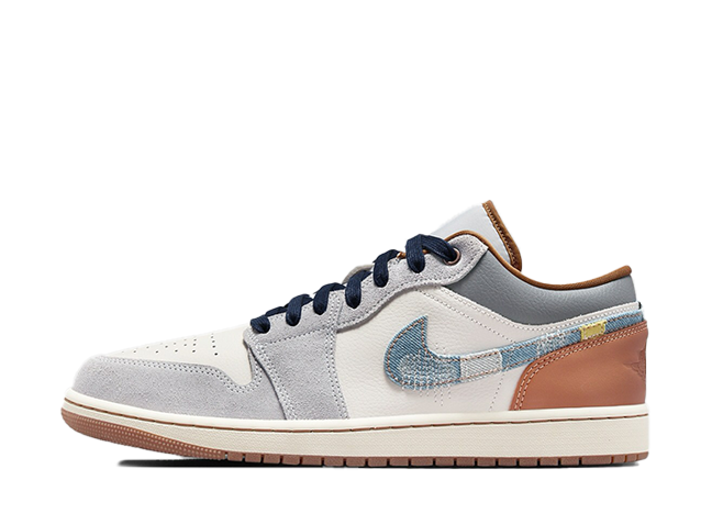 Nike Air Jordan 1 Low SE "Phantom" Phantom/Coconut Milk/Amber Brown/Star Blue