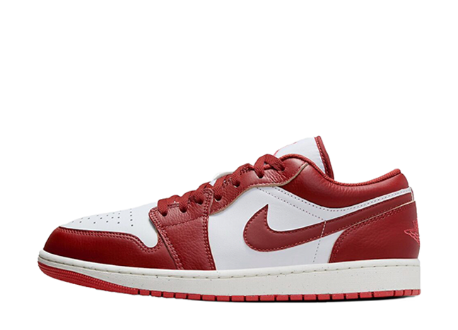 ナイキ エアジョーダン1 ロー "デューンレッド/ホワイト"