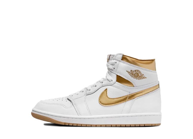 ナイキ PS エアジョーダン1 レトロ ハイ OG "ホワイト" ホワイト/ゴールド