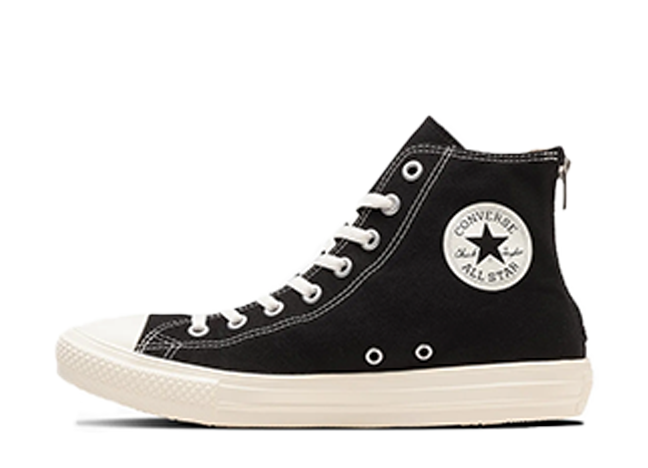 Convers All Star Light Backzip HI "Black/White"