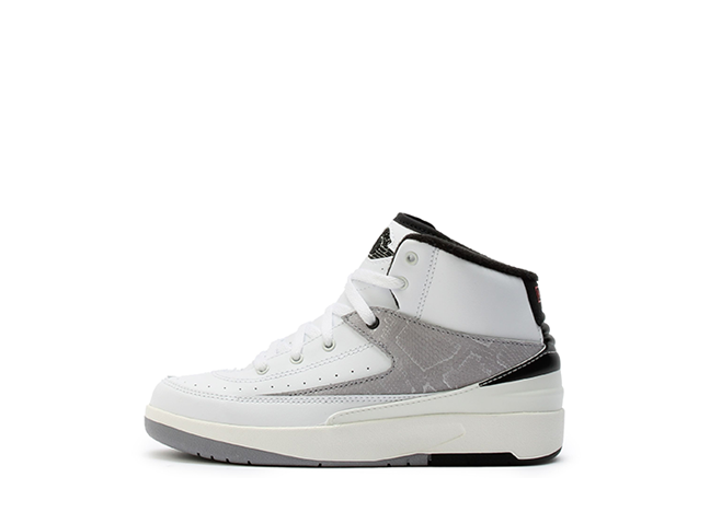 ナイキ PS エアジョーダン2 レトロ "パイソン" ホワイト/ファイアレッド/ブラック/セイル/セメントグレー