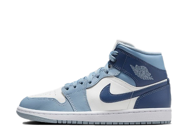 Nike WMNS Air Jordan 1 Mid "White" White/Diffused Blue