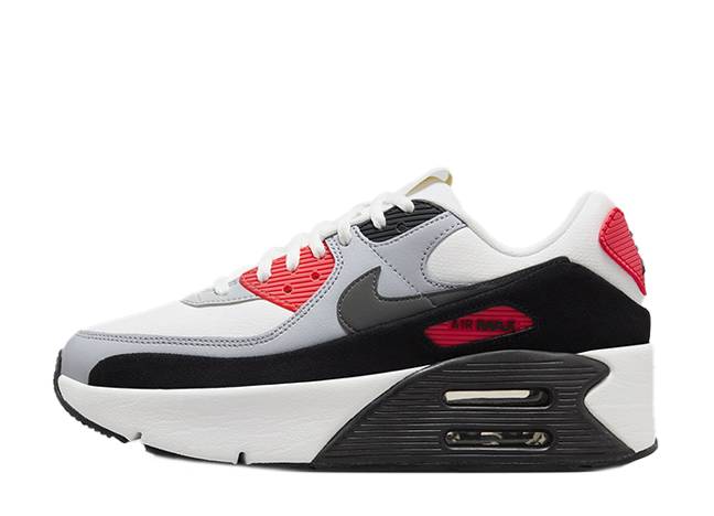 Nike WMNS Air Max 90 LV8 "Summit White" Summit White/Black/Wolf Grey/Smoke Grey