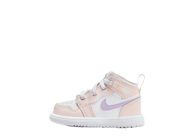 Nike TD Jordan1 Mid ALT "Pink Wash" Pink Wash/White/Violet Frost