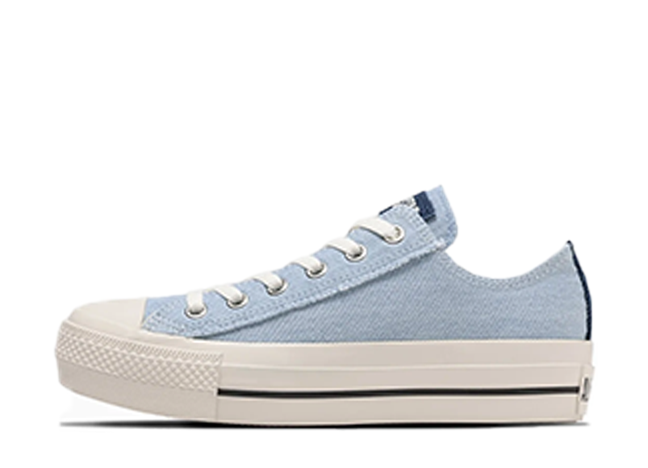 コンバース ウィメンズ オールスター PLTS デニム OX "ライトブルー/ホワイト"