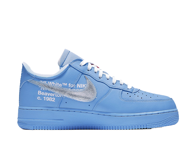 オフホワイト × ナイキ エアフォース1 ロー "MCAユニバーシティブルー"