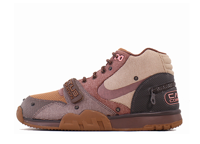 Travis Scott x Nike Air Trainer 1 SP "Archaeo Brown/Rust Pink/Black"