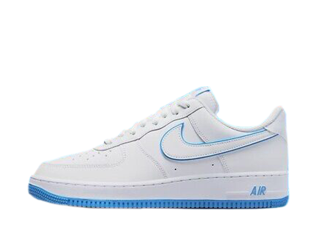 Nike Air Force 1 '07 "White/University Blue/White"