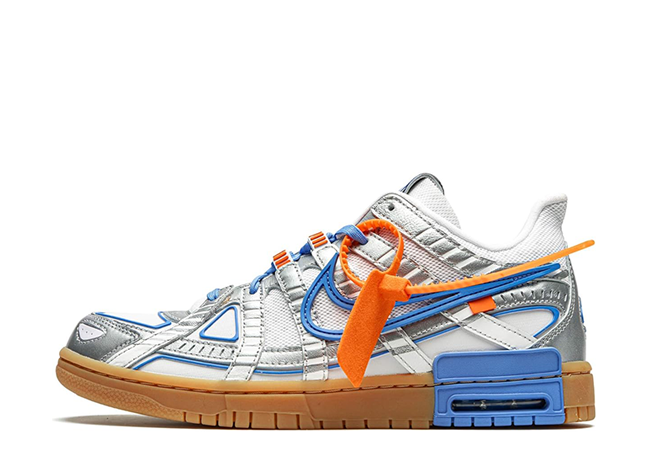Off-White × Nike Air Rubber Dunk "White/University Blue/Gum"