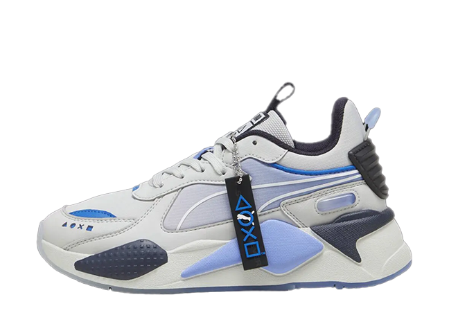 PlayStation × Puma RS-X "Glacial Gray/Blue Skies/White"