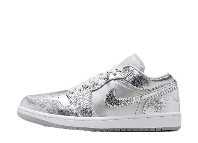 ナイキ ウィメンズ エアジョーダン1 ロー SE "メタリックシルバー/ホワイト"