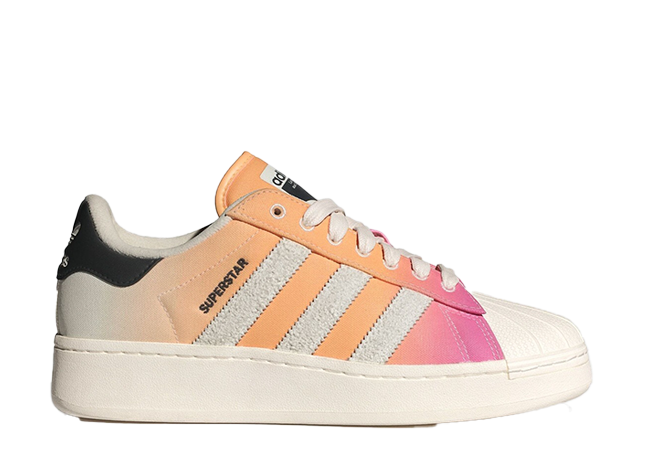 アディダス オリジナルス スーパースター XLG "ブリスピンク/アシッドオレンジ/クラウドホワイト" ブリスピンク/アシッドオレンジ/クラウドホワイト/ブラック