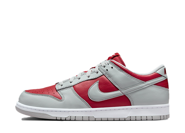 ナイキ ダンク ロー "ヴァーシティ レッド アンド シルバー" ホワイト/レッド/グレー
