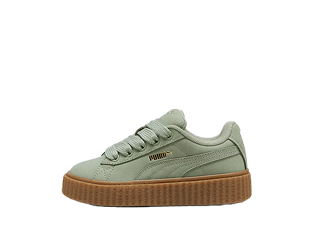 Fenty × Puma AC Creeper Phatty Nubuck "Green Fog" Green Fog/Puma Gold/Gum