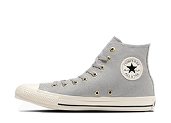 コンバース オールスター ゴールドジップ ハイ "ライトグレー" ライトグレー/ホワイト