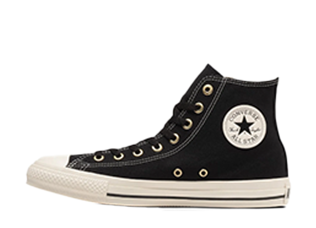 コンバース オールスター ゴールドジップ ハイ "ブラック" ブラック/ホワイト