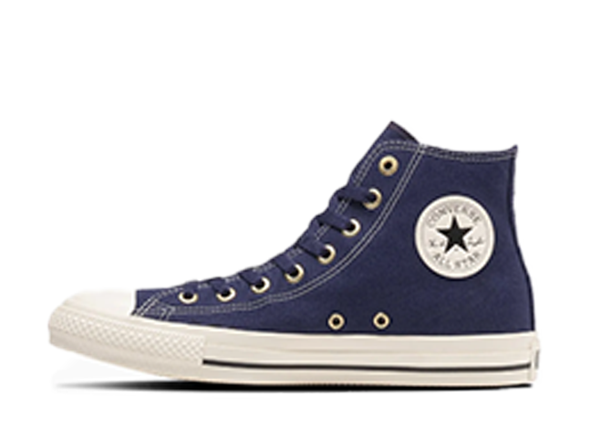 コンバース オールスター ゴールドジップ ハイ "ダークネイビー" ダークネイビー/ホワイト