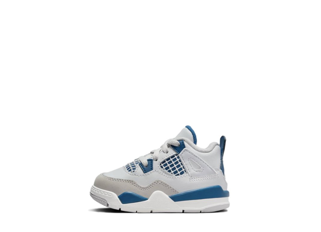 Nike TD Air Jordan 4 Retro "Industrial Blue/White"