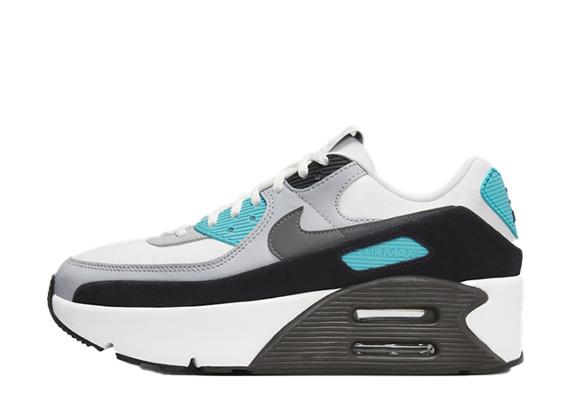 ナイキ ウィメンズ エアマックス90 LV8 "レーサーブルー" サミットホワイト/ウルフグレー/ブラック/スモークグレー