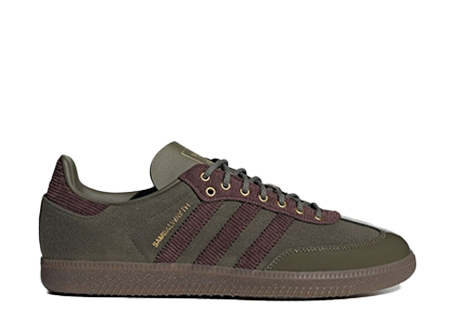 Alwayth × adidas Originals Samba OG "Olive Straighter" Olive Straighter/Shadow Brown/Matte Gold