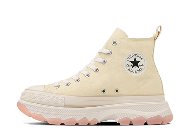 コンバース オールスター トレックウェーブ CS ハイ "クリーム/ピンク" クリーム/ピンク/ホワイト