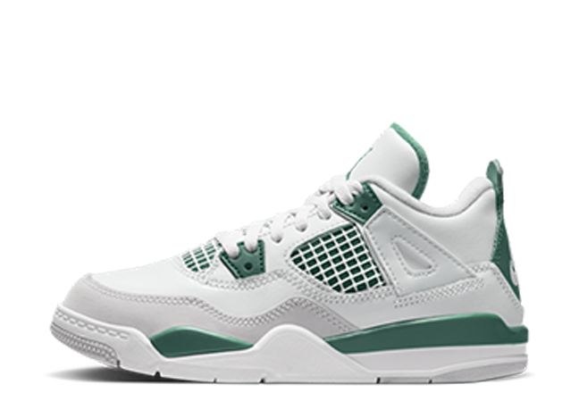 Nike PS Air Jordan 4 Retro "Oxidized Green" White/Oxidized Green/Neutral Grey