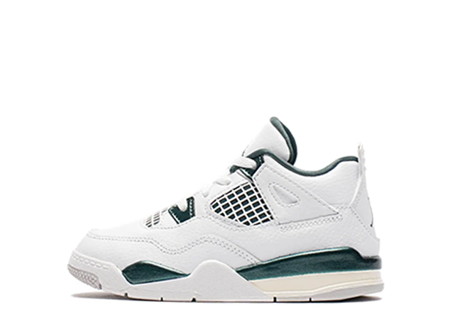 Nike TD Air Jordan 4 Retro "Oxidized Green" White/Oxidized Green/Neutral Grey