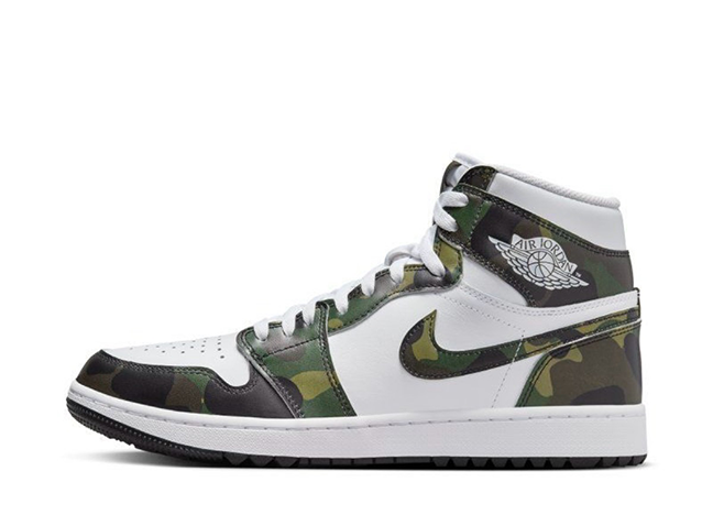 ナイキ エアジョーダン1 ハイ ゴルフ "カモ" レギオン グリーン/ブラック/ホワイト