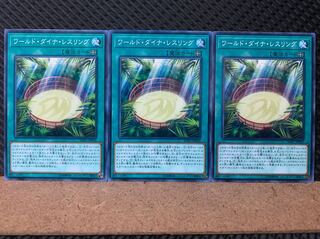 【ぽぽたん】遊戯王 5886 ワールド・ダイナ・レスリング 3枚 ノーマル