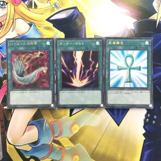 ハーピィの羽根帚 死者蘇生 UR サンダーボルト SR 汎用魔法3枚セット