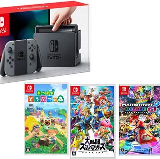 【人気ソフト3付き】NintendoSwitch本体