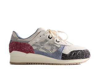 キス × アシックス ゲルライト3 "ソウル" クリーム/ブラック/ブルー/レッド 28cm